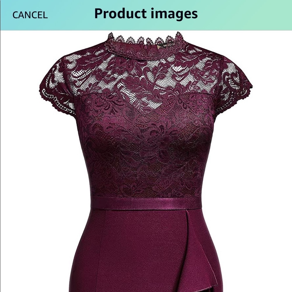 NWT Gorgeous red wine cocktail dress